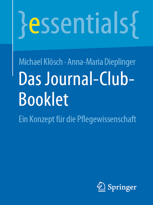 Title details for Das Journal-Club-Booklet by Michael Klösch - Available